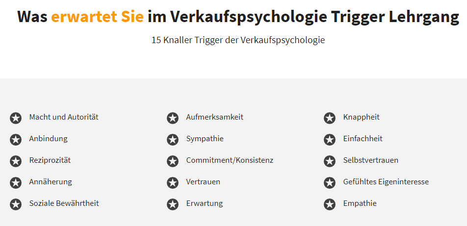 Einsteiger Kurs Trigger Übersicht